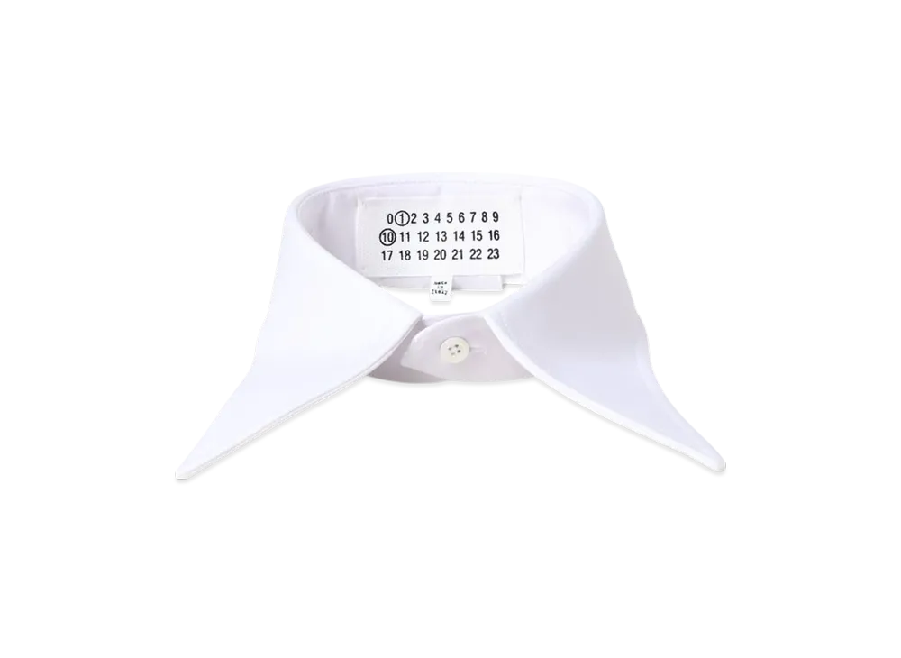 Maison Margiela Cotton Poplin Collar "White"