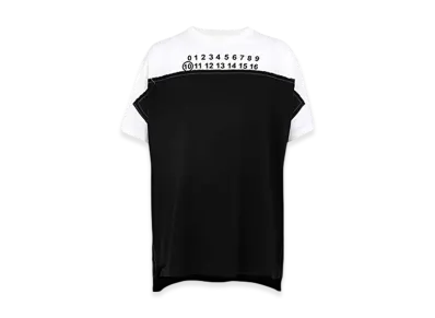 Maison Margiela Oversized Spliced Logo T-Shirt "Black/White"