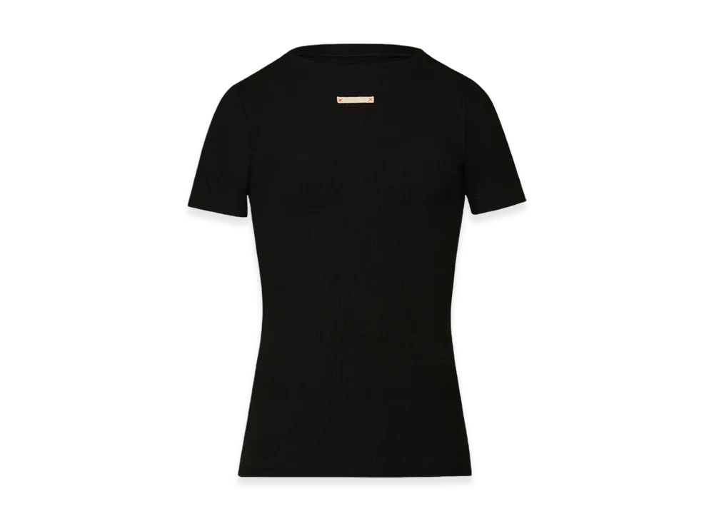 Maison Margiela Women's Fancy Rib T-Shirt "Black"