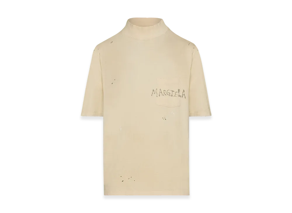 Maison Margiela Men's High Neck T-Shirt "White"