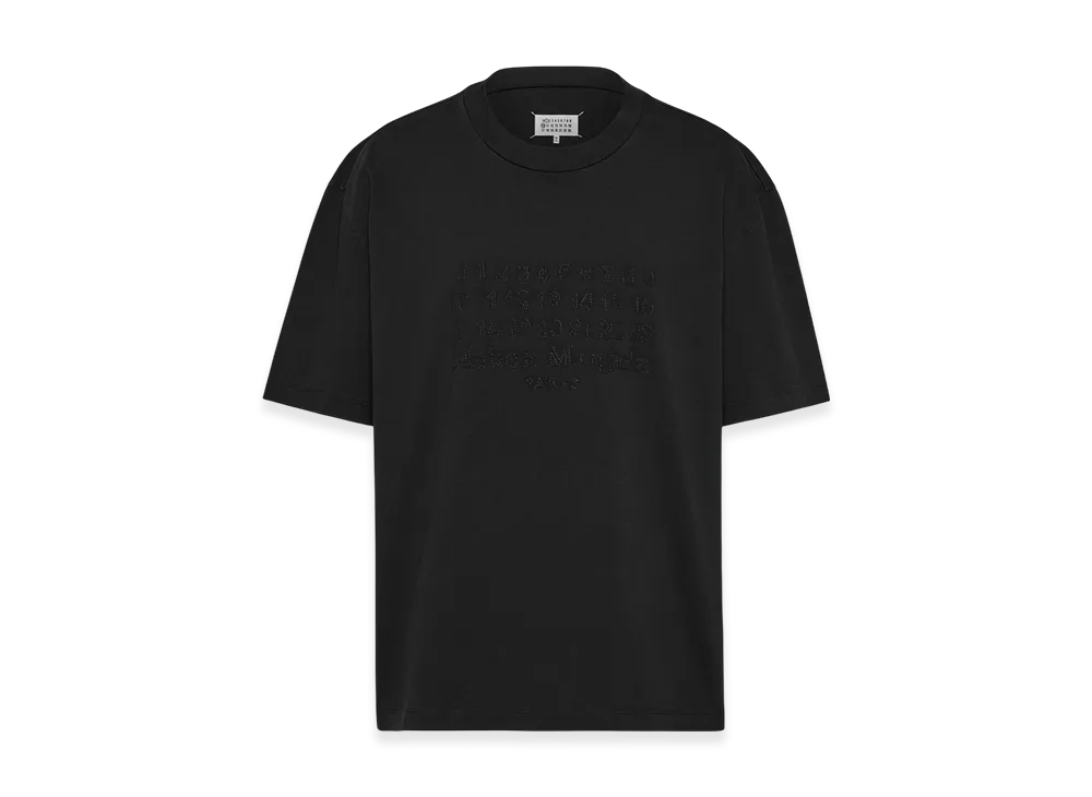 Maison Margiela Men's Embroidered Logo T-Shirt "Black"
