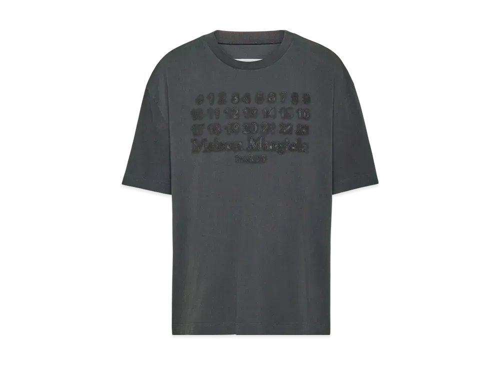 メゾンマルジェラ メンズ エンブロイダーロゴ Tシャツ 