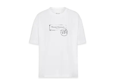 Maison Margiela Men's 520 Stamp Print T-Shirt "White"