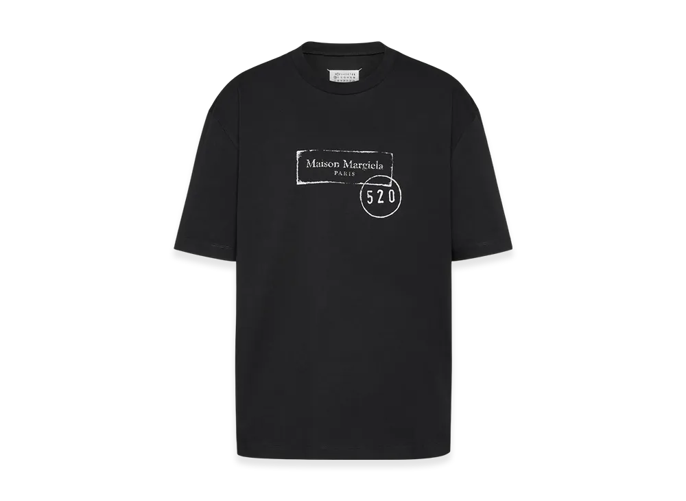 Maison Margiela Men's 520 Stamp Print T-Shirt "Black"