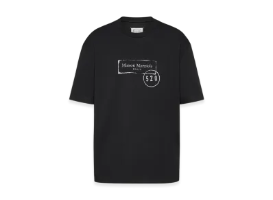 Maison Margiela Men's 520 Stamp Print T-Shirt "Black"
