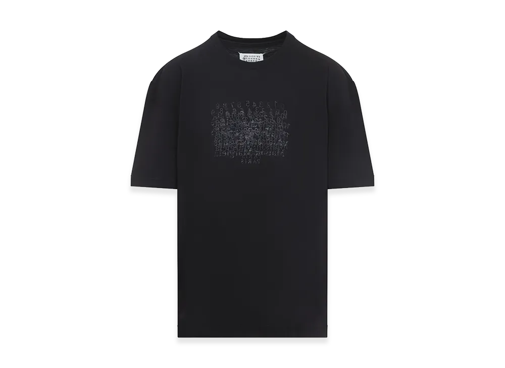 Maison Margiela Embroidered Cotton T-Shirt "Black"