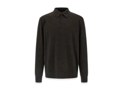 Maison Margiela Long Sleeve Polos "Brown"
