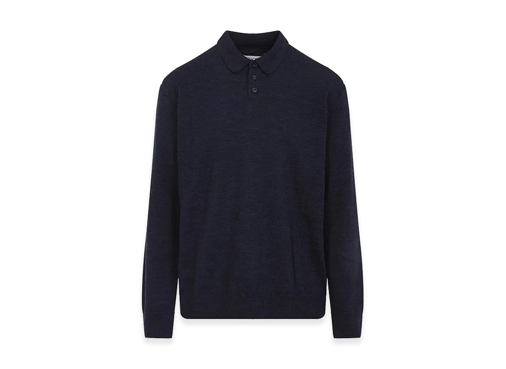 Maison Margiela Wool Polo "Dark Blue"