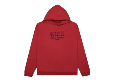 Maison Margiela Embroidered Numbers Logo Hoodie "Red"
