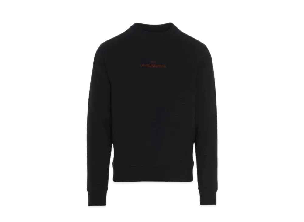 Maison Margiela Reverse Stitch Logo Sweatshirt "Black/Red"