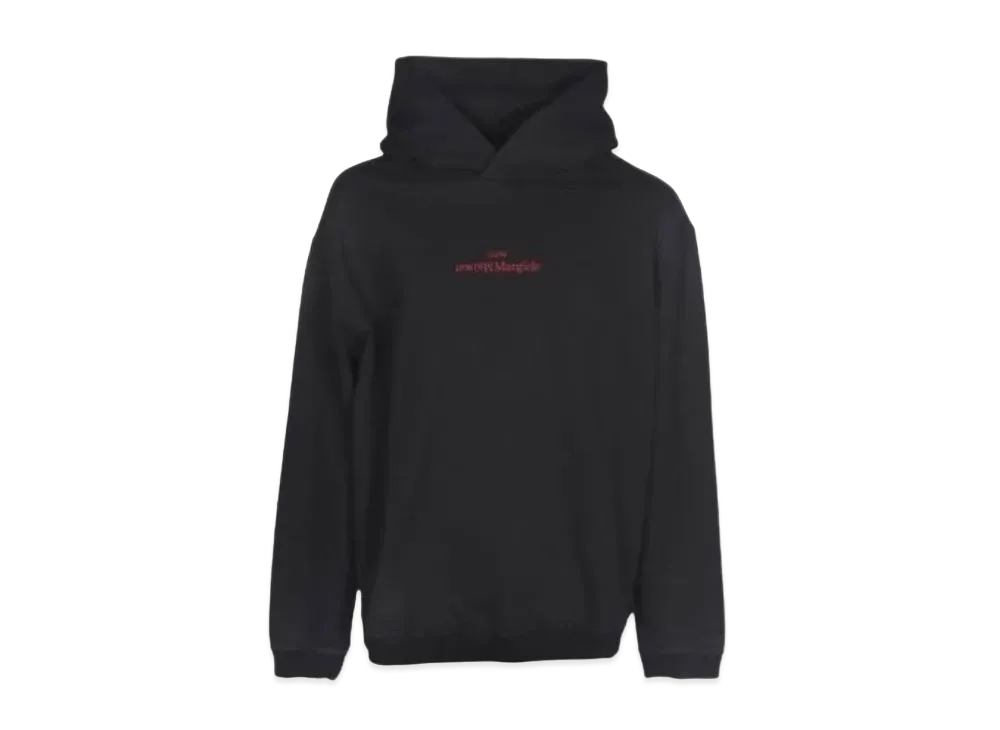 Maison Margiela Upside Down Embroidered Logo Hoodie "Black/Red"