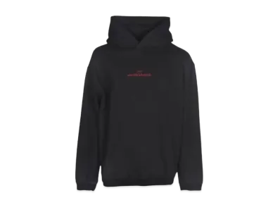 Maison Margiela Upside Down Embroidered Logo Hoodie "Black/Red"