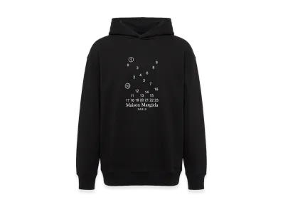 Maison Margiela Random Calendar Embroidery Sweatshirt Hoodie "Black"