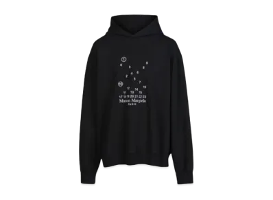Maison Margiela Logo Hooded Sweatshirt "Black"