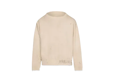 Maison Margiela Handwritten Logo Sweatshirt "Dirty Ecru"