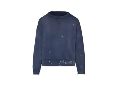 Maison Margiela Handwritten Logo Sweatshirt "Washed Blue"