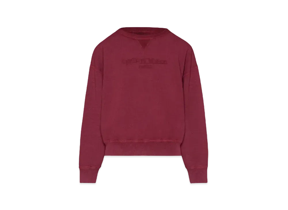 Maison Margiela Reverse Logo Sweatshirt "Bordeaux"