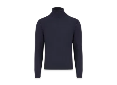 Maison Margiela Cashmere High-Neck Sweater "Dark Blue"