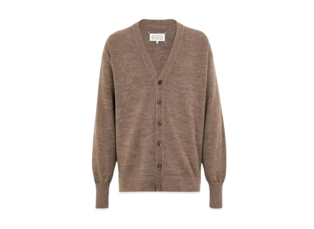 Maison Margiela Elbow Patch Cardigan "Brown"