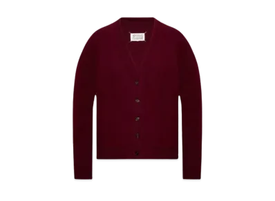 Maison Margiela V-Neck Cardigan "Bordeaux"