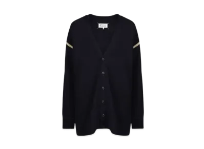 Maison Margiela Elbow Patch Cardigan "Navy"