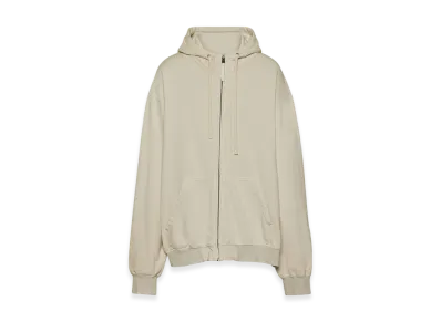 Maison Margiela Men's Embroidered Logo Hoodie "Ecru"