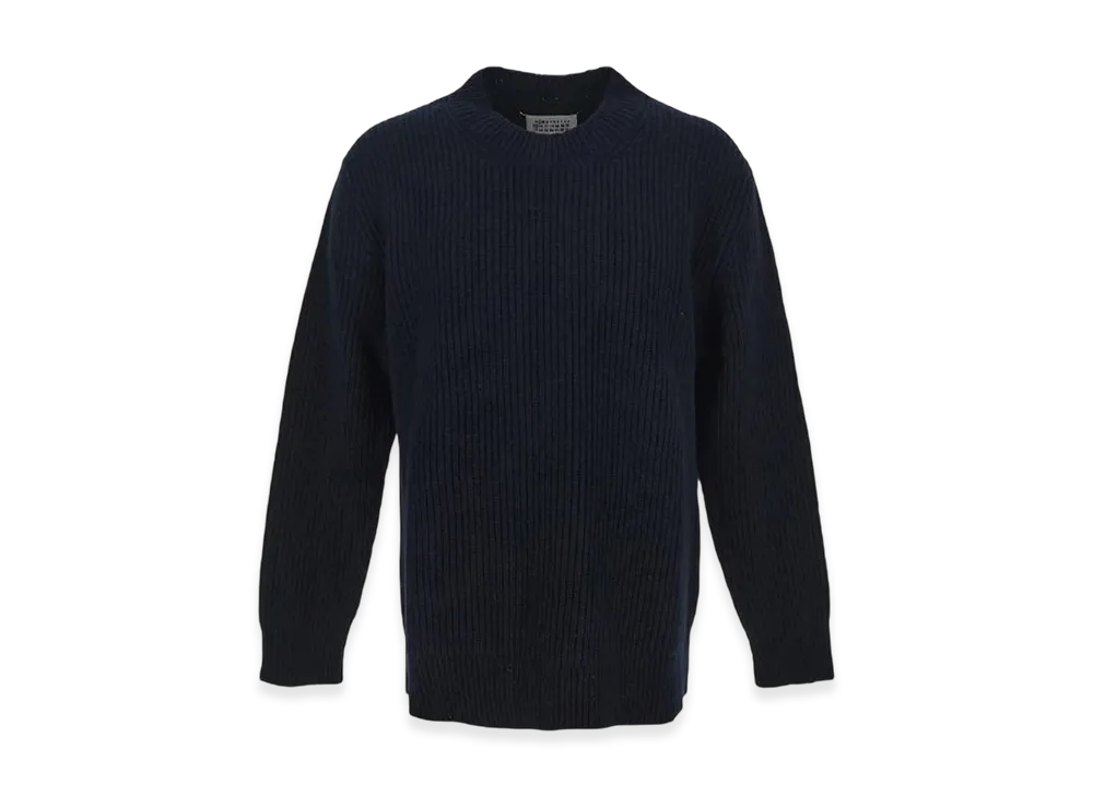 Maison Margiela Donegal Classic Knit Sweater "Dark Blue"