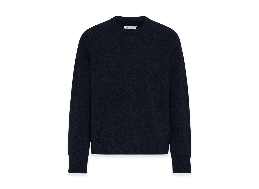Maison Margiela Men's Washed Lambswool Sweater "Navy"