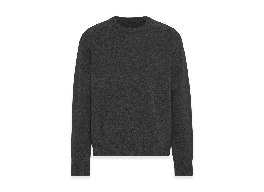 Maison Margiela Men's Washed Lambswool Sweater "Charcoal"