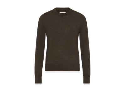 Maison Margiela Men's Elbow Patch Wool Sweater "Brown"