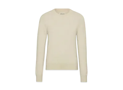 Maison Margiela Men's Elbow Patch Wool Sweater "White"