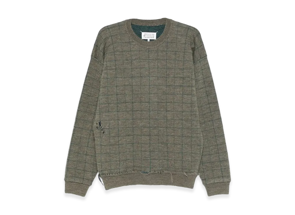Maison Margiela Sweatshirt With Worn Effect "Green"