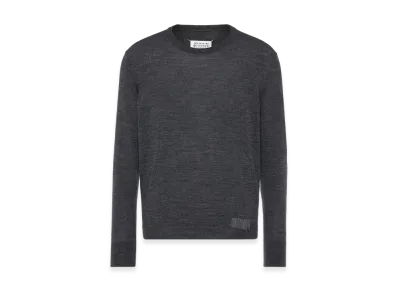 Maison Margiela Wool Blend Patch Sweater "Gray"