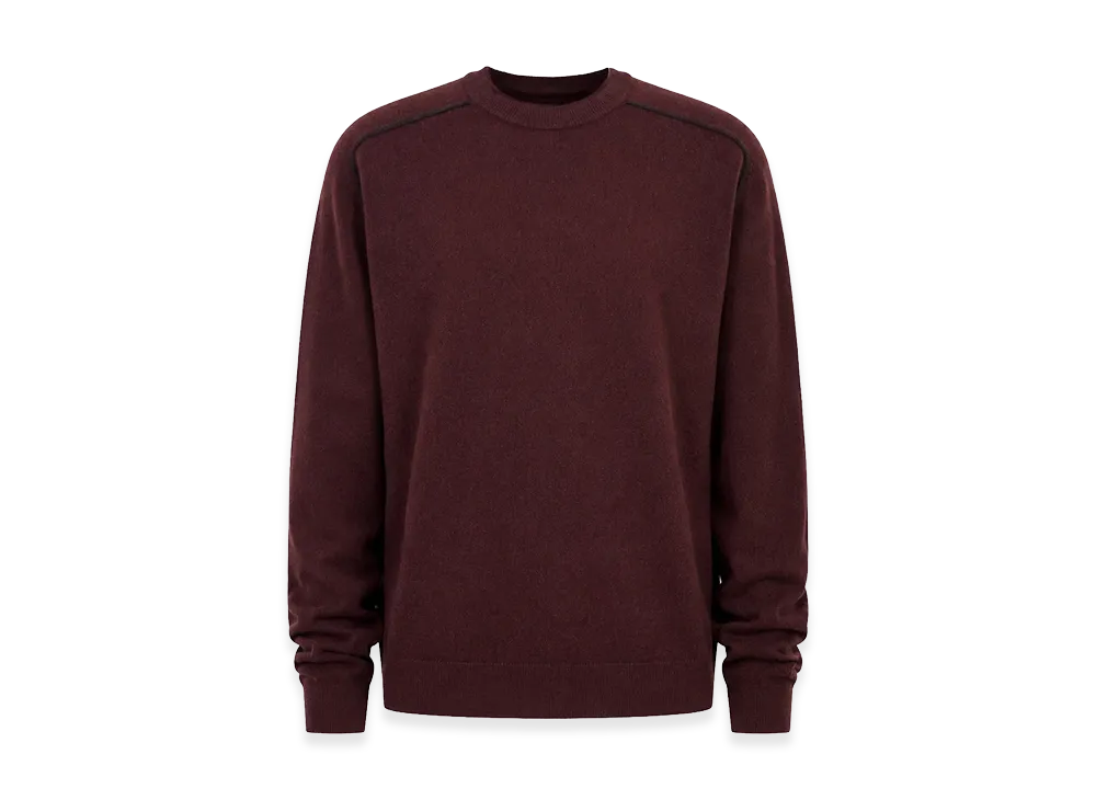 Maison Margiela Virgin Wool Crewneck Sweater "Burgundy/Brown"