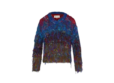 Maison Margiela Handmade Knit Sweater "Blue/Red"