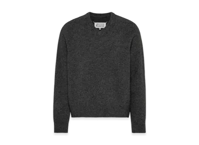 Maison Margiela Men's Washed Lambswool Roll Neck Sweater "Charcoal"