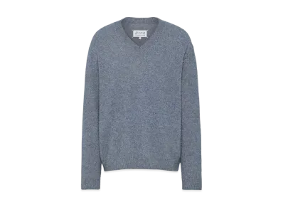 Maison Margiela Men's Pile Knit Sweater "Blue Jeans"