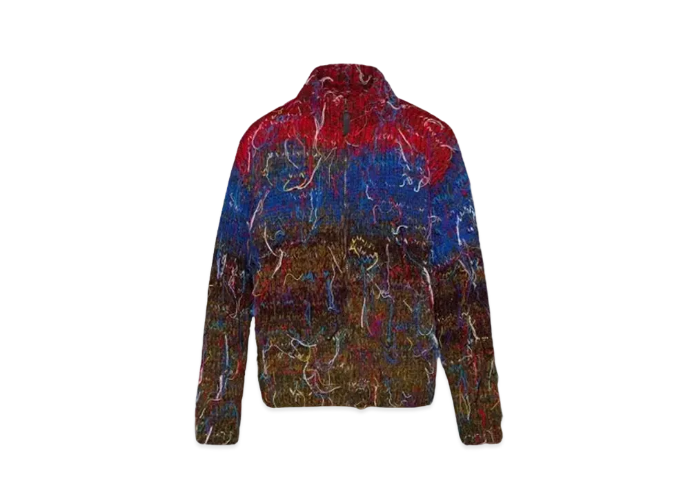 Maison Margiela Handmade Knit Zip Designers Sweaters "Blue/Red"