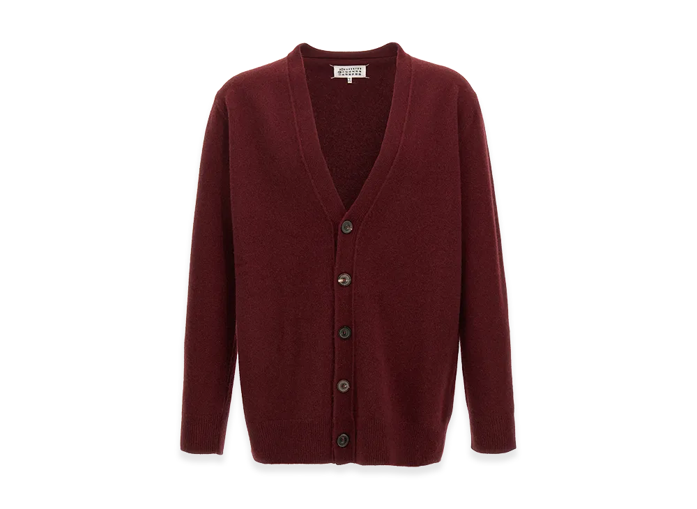 Maison Margiela Wool Cardigan "Bordeaux"