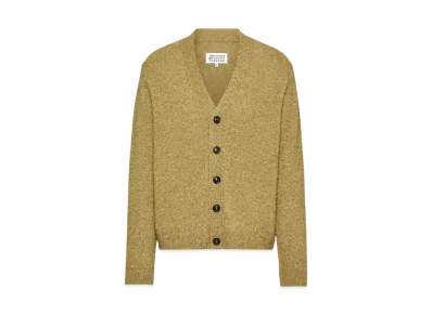 Maison Margiela Men's Pilling Knitwear Cardigan "Light Green"