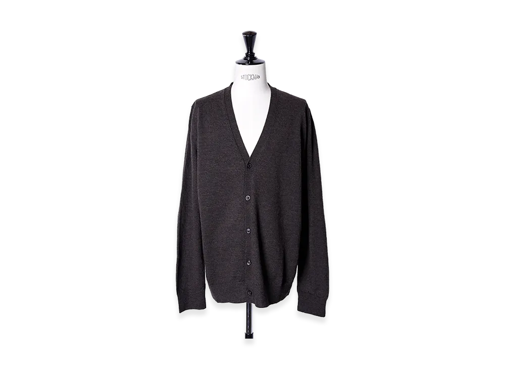 Maison Margiela Elbow Patch Wool Cardigan "Brown"