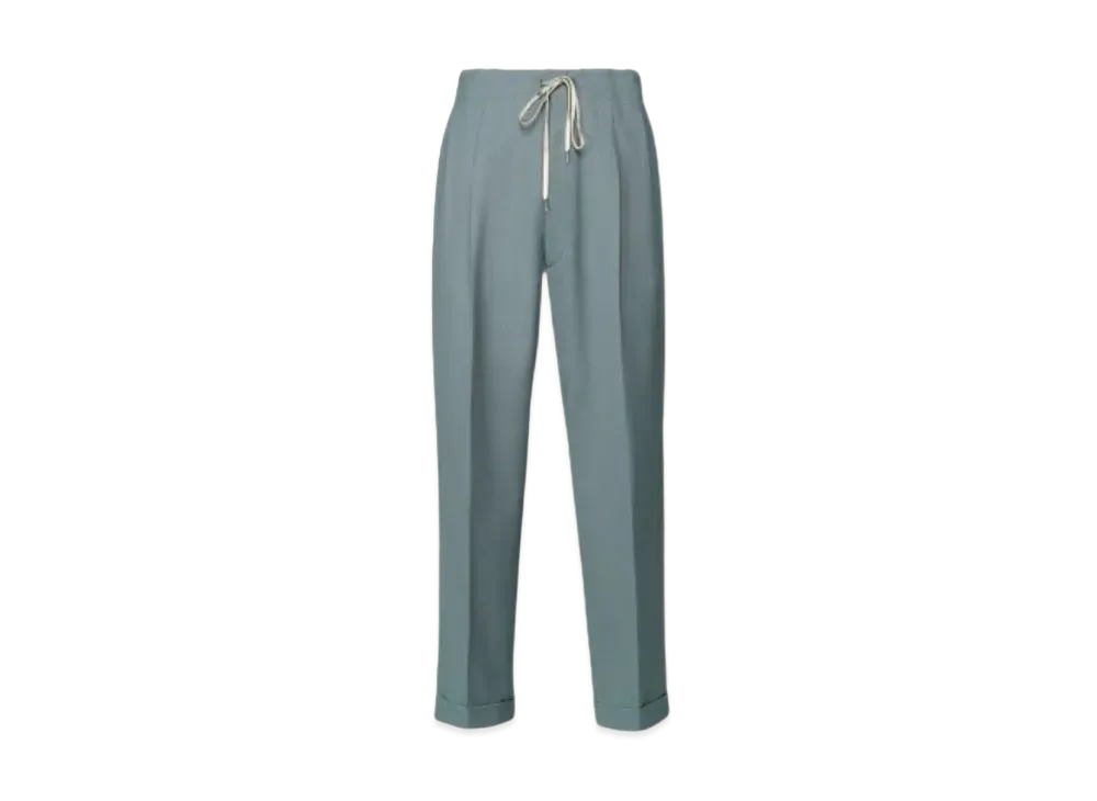 Maison Margiela Poly Wool Twill Trousers "Storm Gray"