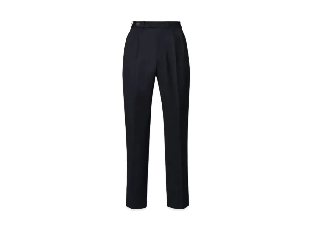Maison Margiela Wool Gabardine Trousers "Dark Blue"