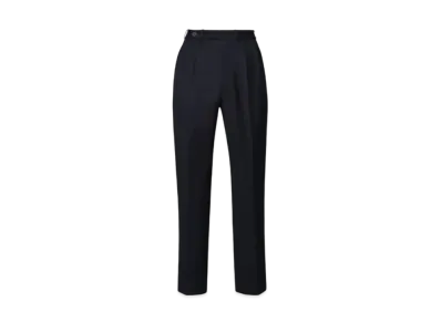 Maison Margiela Wool Gabardine Trousers "Dark Blue"