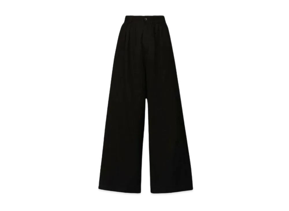 Maison Margiela Cotton Linen Canvas Trousers "Black"