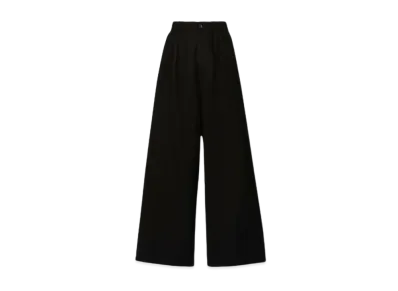 Maison Margiela Cotton Linen Canvas Trousers "Black"