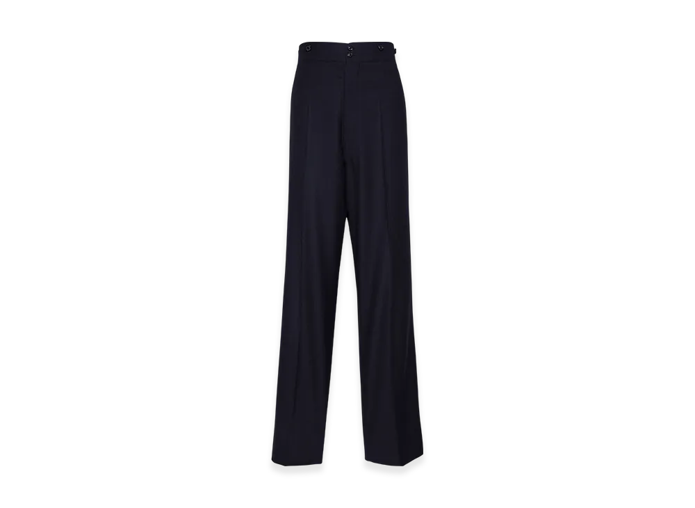 Maison Margiela Men's Barathea Wool Trousers "Navy"