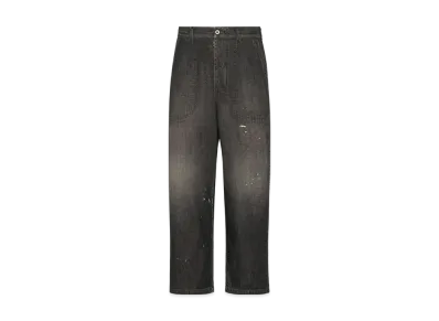 Maison Margiela Men's Distressed Jeans "Black"