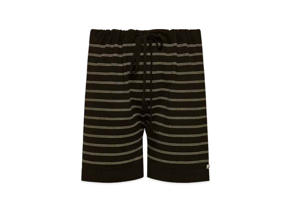 Maison Margiela Men's Striped Knit Shorts "Black"
