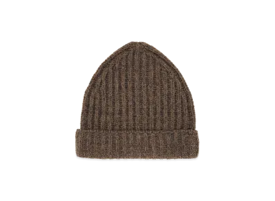 Maison Margiela Wool And Cotton Blend Beanie "Brown"